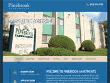 Tablet Screenshot of pinebrookaptsmd.com